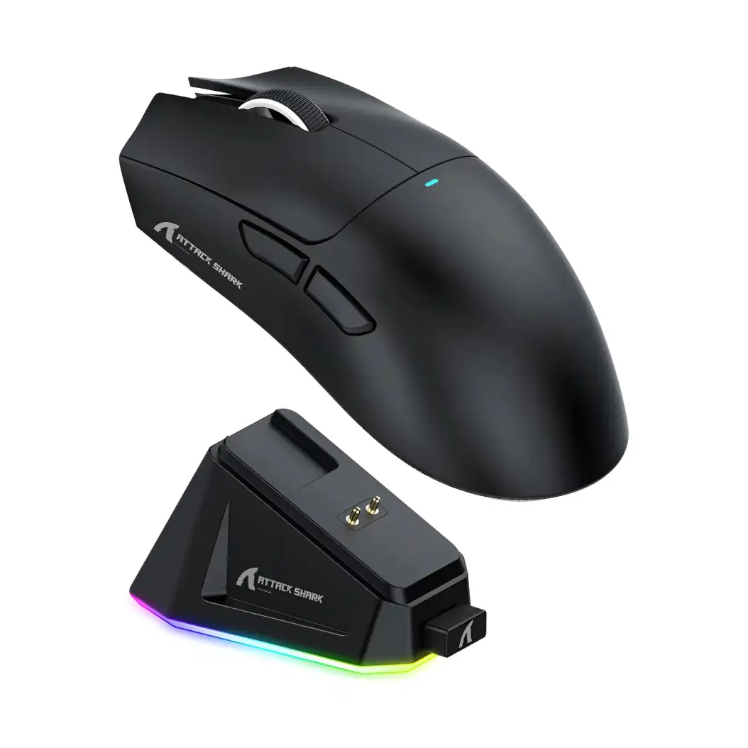 Mouse Gamer X11 Attack Shark Tri Mode 22000dpi Paw3311 Dock