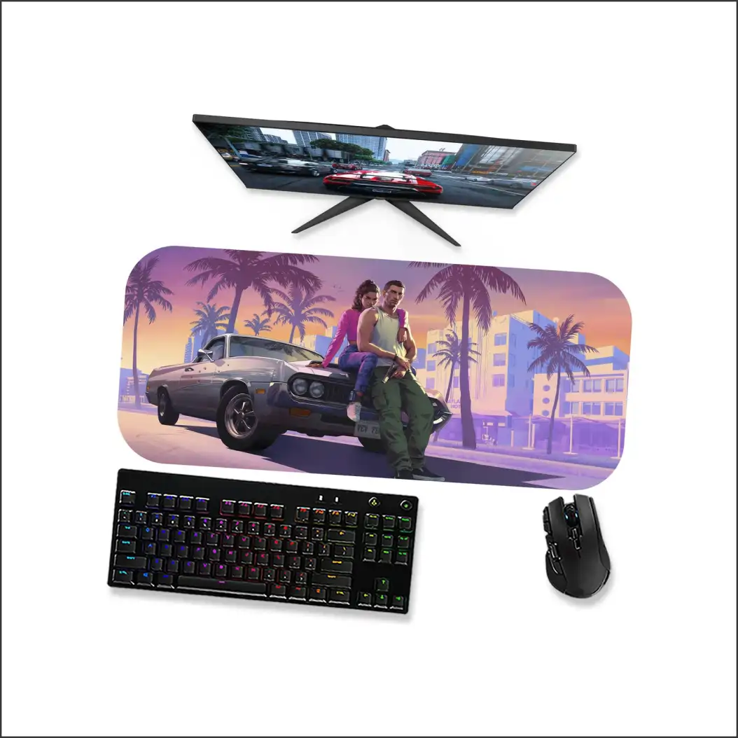 Mouse Pad Gamer Mousepad 70x40 - Gta 6 Vi Op1